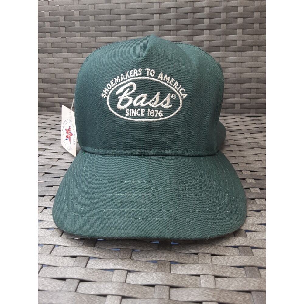 NWT Vintage Bass Snapback Baseball Hat Shoemakers to America Crafted In USA